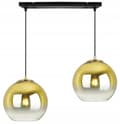 Miniatyrbillede 1 af 10: HÆNGELAMPE LOFT LYSKELYSE GULD LAMPESKÆRM 20 CM