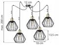 Miniatyrbillede 7 af 10: HÆNGELAMPE LOFT LYSKELYSE TRÅDLAMPE LAMPE LAMPE LED