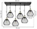 Miniatyrbillede 7 af 10: HÆNGELAMPE LOFT LYSKELYSE TRÅDLAMPE LAMPE LAMPE LED
