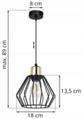 Miniatyrbild 7 av 9: HÄNGLAMPA TAK LJUSLYSA TRÅDLAMPA LAMPA LAMPA LED