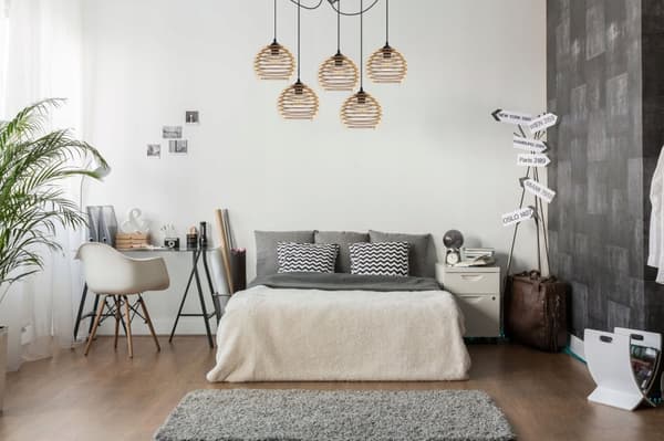 HÆNGELAMPE LOFT LYSKELYSE TRÆLAMPE ...