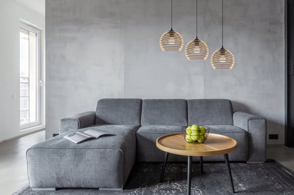 HÆNGELAMPE LOFT LYSKELYSE TRÆLAMPE ...