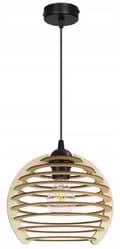 Miniatyrbillede 3 af 10: HÆNGELAMPE LOFT LYSKELYSE TRÆLAMPE ...