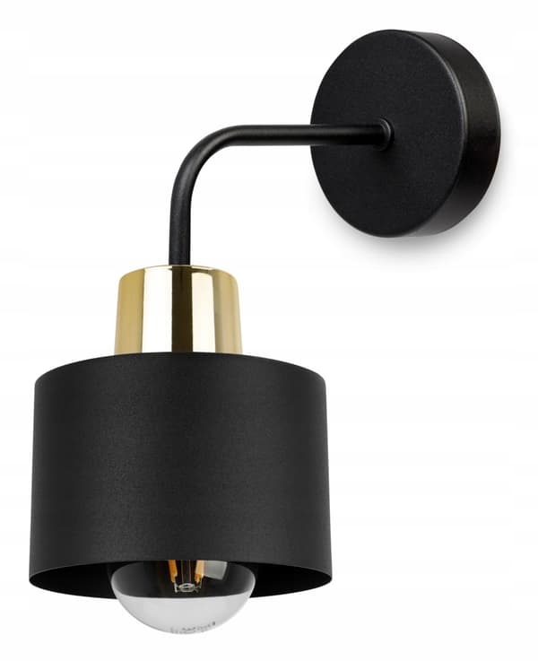 VÄGGLAMPA, KVADRIG LAMPA, TAKLAMPA, SVART LED-LAMPA