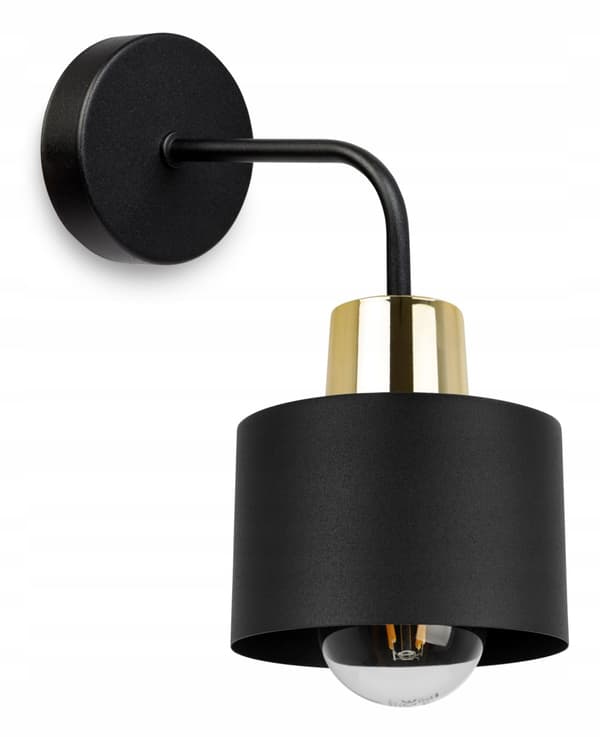 VÄGGLAMPA, KVADRIG LAMPA, TAKLAMPA, SVART LED-LAMPA
