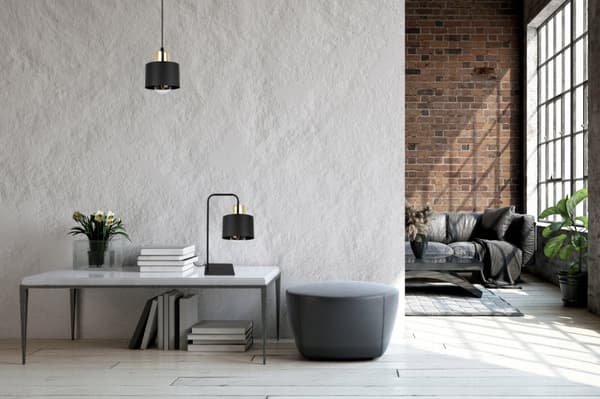 MODERNI YÖPÖYTÄVALAISIN MUSTA LED-VALAISIN