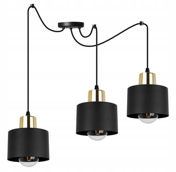 MODERN TAK HÄNGLAMPA SVART LED LAMPSKÄRM
