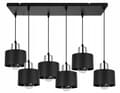 Miniatyrbild 5 av 10: MODERN TAK HÄNGLAMPA SVART LED LAMPSKÄRM