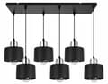 Miniatyrbild 6 av 10: MODERN TAK HÄNGLAMPA SVART LED LAMPSKÄRM