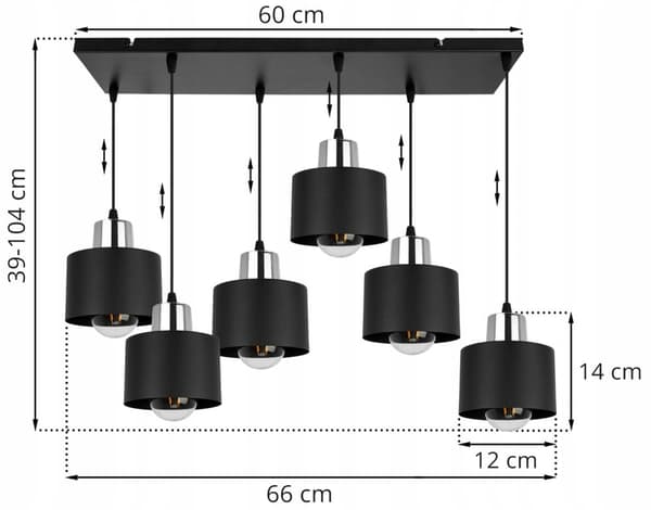 MODERN TAK HÄNGLAMPA SVART LED LAMPSKÄRM