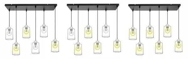 MODERN TAK HÄNGLAMPA SVART LED LAMPSKÄRM