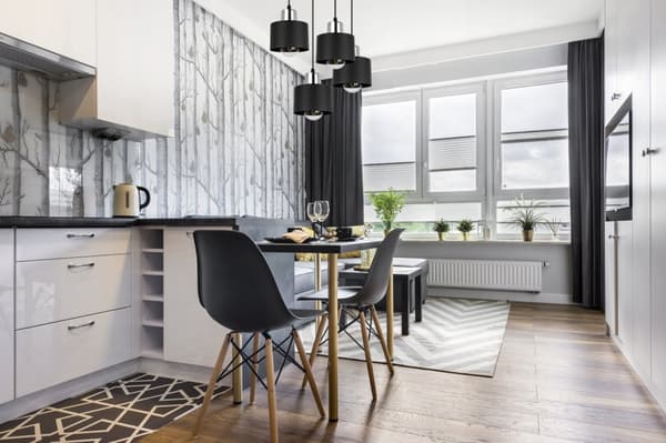 MODERN TAK HÄNGLAMPA SVART LED LAMPSKÄRM