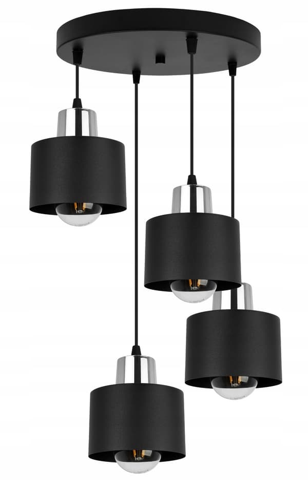 MODERN TAK HÄNGLAMPA SVART LED LAMPSKÄRM