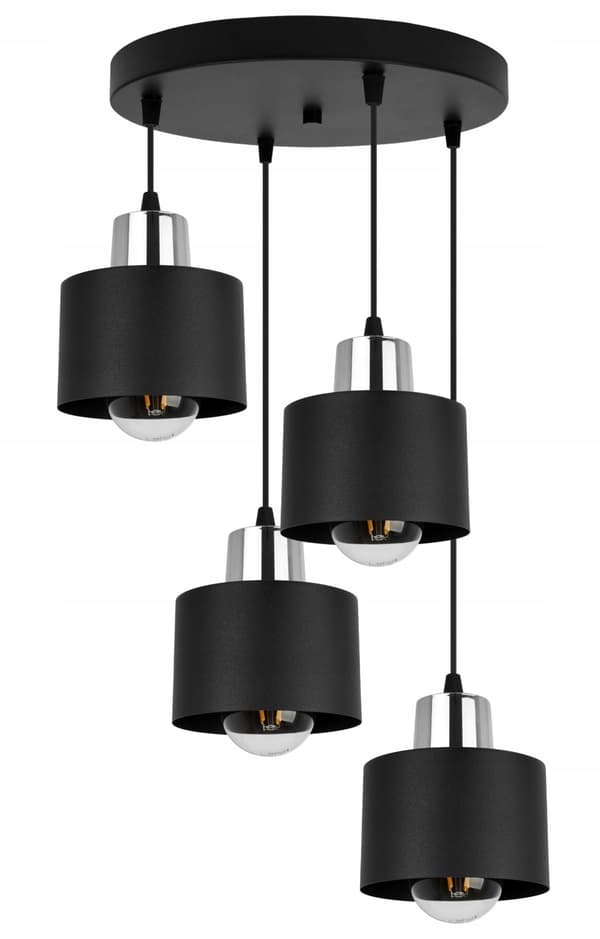 MODERN TAK HÄNGLAMPA SVART LED LAMPSKÄRM MODERN TAK HÄNGLAMPA SVART LED LAMPSKÄRM