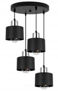 Miniatyrbild 1 av 10: MODERN TAK HÄNGLAMPA SVART LED LAMPSKÄRM