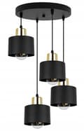 Miniatyrbillede 3 af 10: MODERNE LOFT HÆNGELAMPE SORT LED LAMPE Skærm