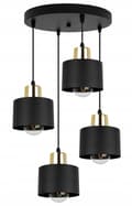 Miniatyrbillede 2 af 10: MODERNE LOFT HÆNGELAMPE SORT LED LAMPE Skærm