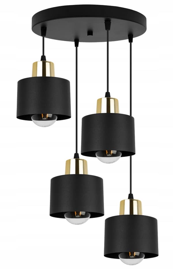 MODERNE LOFT HÆNGELAMPE SORT LED LAMPE Skærm