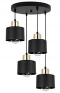 Miniatyrbillede 1 af 10: MODERNE LOFT HÆNGELAMPE SORT LED LAMPE Skærm