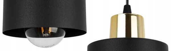 MODERN TAK HÄNGLAMPA SVART LED LAMPSKÄRM