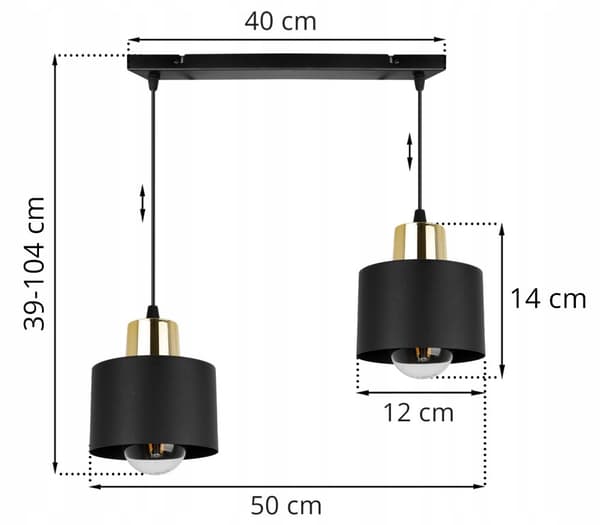 MODERN TAK HÄNGLAMPA SVART LED LAMPSKÄRM