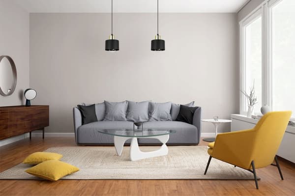 MODERNE LOFT HÆNGELAMPE SORT LED LAMPE Skærm