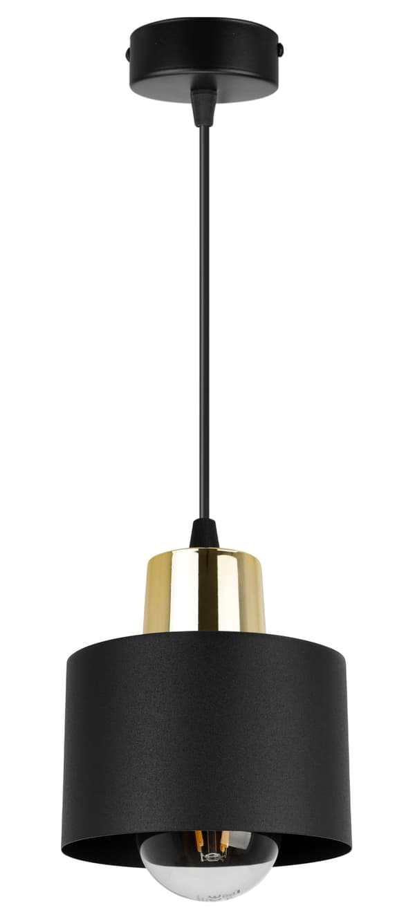MODERNE LOFT HÆNGELAMPE SORT LED LAMPE Skærm