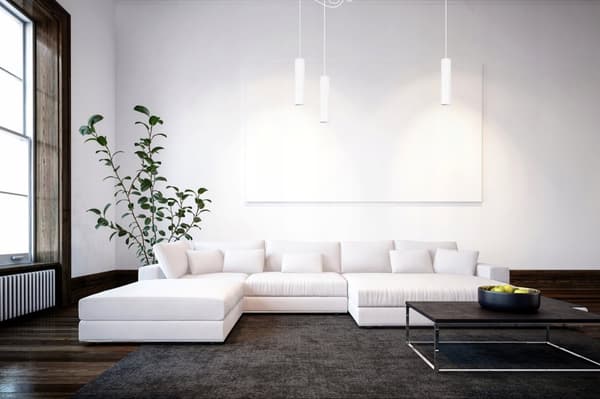 MODERN TAK HÄNGLAMPA VIT LED LAMPSKÄRM