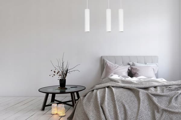 MODERN TAK HÄNGLAMPA VIT LED LAMPSKÄRM