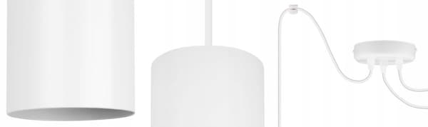 MODERN TAK HÄNGLAMPA VIT LED LAMPSKÄRM