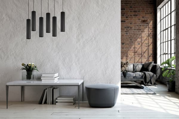 MODERN TAK HÄNGLAMPA SVART LED LAMPSKÄRM