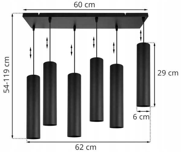 MODERN TAK HÄNGLAMPA SVART LED LAMPSKÄRM