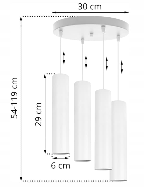 MODERN TAK HÄNGLAMPA VIT LED LAMPSKÄRM