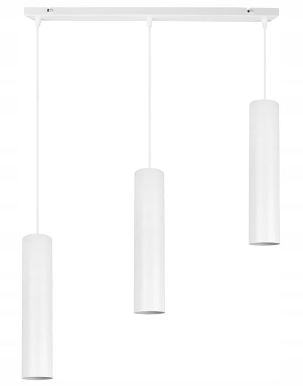 MODERNE LOFTHÆNGELAMPE HVID LED LAMPESKÆRM
