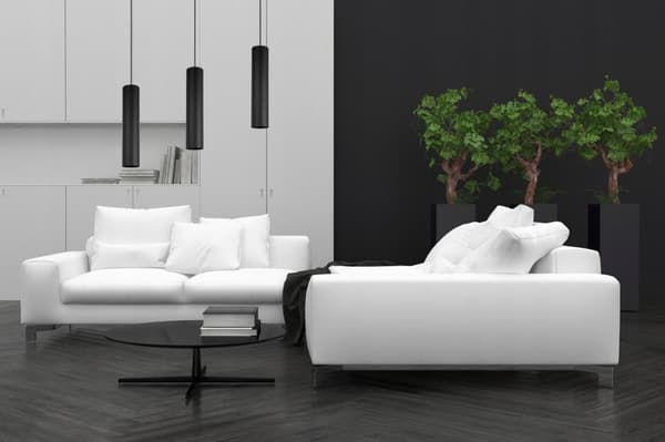 MODERN TAK HÄNGLAMPA SVART LED LAMPSKÄRM