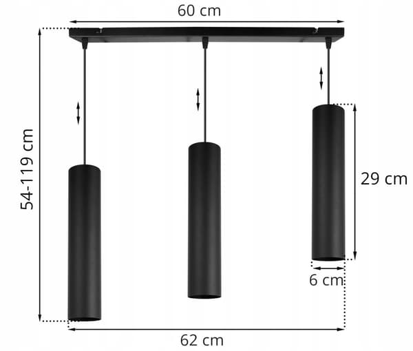 MODERN TAK HÄNGLAMPA SVART LED LAMPSKÄRM
