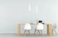 Miniatyrbild 6 av 10: MODERN TAK HÄNGLAMPA VIT LED LAMPSKÄRM