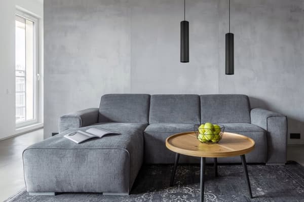 MODERNE LOFT HÆNGELAMPE SORT LED LAMPE Skærm