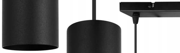 MODERNE LOFT HÆNGELAMPE SORT LED LAMPE Skærm
