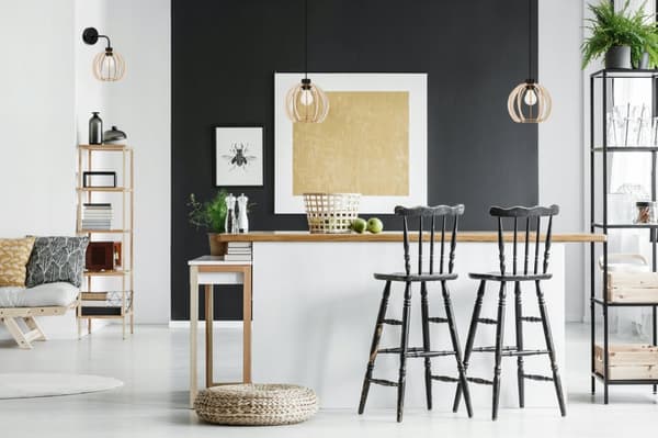 VÆGLAMPE, KVADRAT LAMPE, LOFTSLAMPE, TRÆLAMPE, LED
