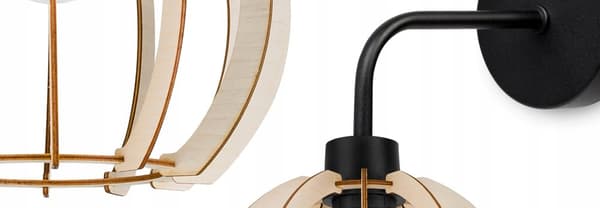 VÆGLAMPE, KVADRAT LAMPE, LOFTSLAMPE, TRÆLAMPE, LED