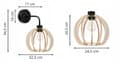 Miniatyrbillede 10 af 10: VÆGLAMPE, KVADRAT LAMPE, LOFTSLAMPE, TRÆLAMPE, LED