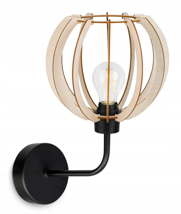 VÆGLAMPE, KVADRAT LAMPE, LOFTSLAMPE, TRÆLAMPE, LED