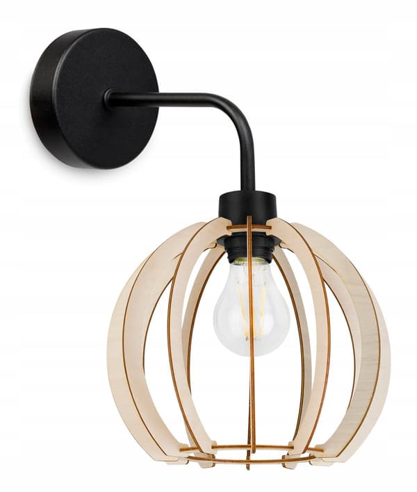 VÄGGLAMPA, KVADRIG LAMPA, TAKLAMPA, TRÄLAMPA, LED