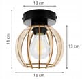 Miniatyrbild 7 av 8: TAKLAMPA VÄGGLAMPA TAKLAMPA TRÄLAMPA LED
