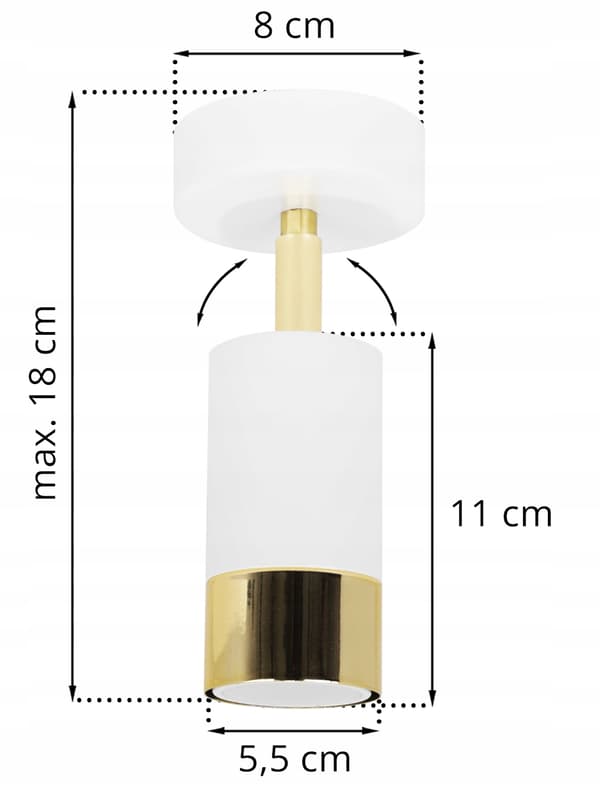 TAKVÄGG SPOTLIGHT GU10 SPOT LED