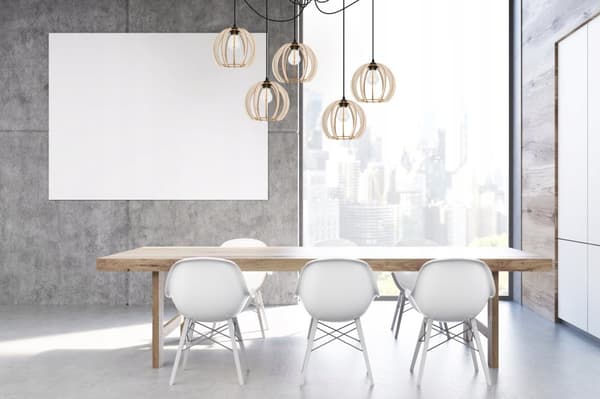 MODERN LED-TAK HÄNGLAMPA AV TRÄ