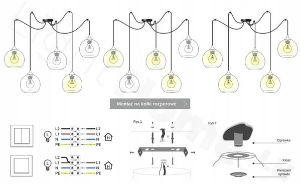 MODERN LED-TAK HÄNGLAMPA AV TRÄ