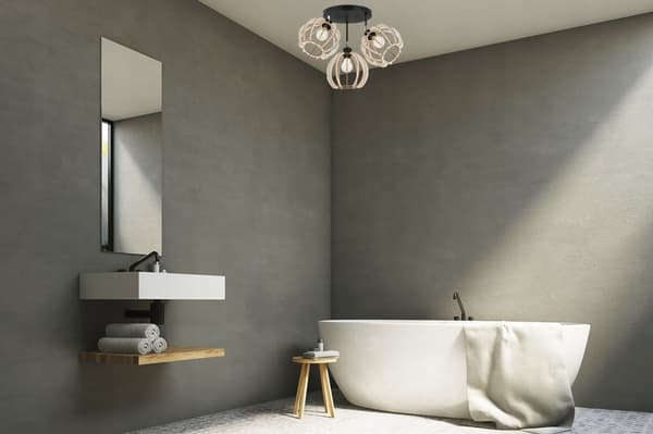 MODERNE TRÆ LED LOFT HÆNGELAMPE