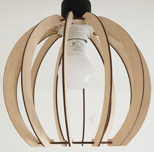 MODERN LED-TAK HÄNGLAMPA AV TRÄ